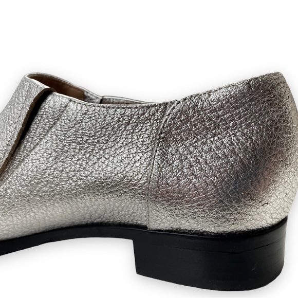 JOE’S Jeans Dahlia Metallic Silver Leather Loafers | Size 7.5 - Picture 14 of 16